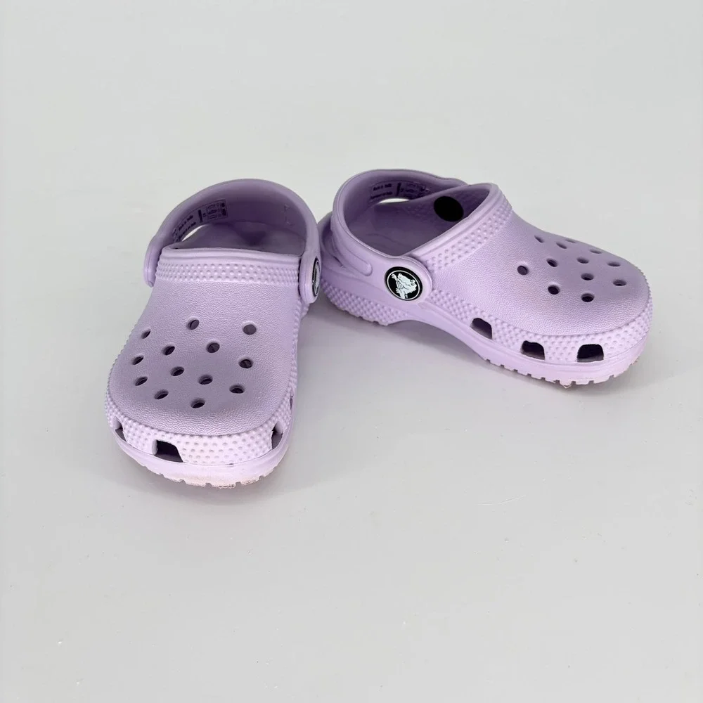 Crocs Classic Clog Lavender Purple Kids Toddler Slip On Shoes Size C6